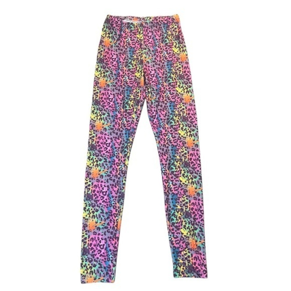 Sissycos 80s Themed Leopard Print Leggings Size Medium